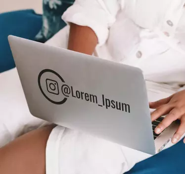 Prilagojena nalepka okna instagram - TenStickers
