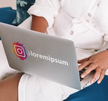 Nalepka za logotip socialnih medijev instagram - TenStickers
