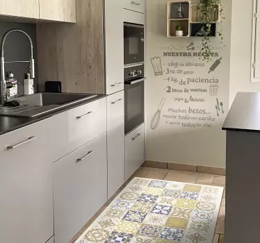 Vinilos para cocinas nuestra receta nalepka živali - TenStickers