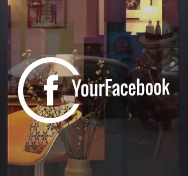 Facebook nalepka okna za podjetja - TenStickers