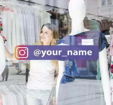 Nalepka za personaliziran vijolični logotip z logotipom - TenStickers
