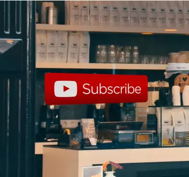 Nalepka za naročanje na youtube - TenStickers