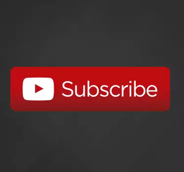 Nalepka za naročanje na youtube - TenStickers