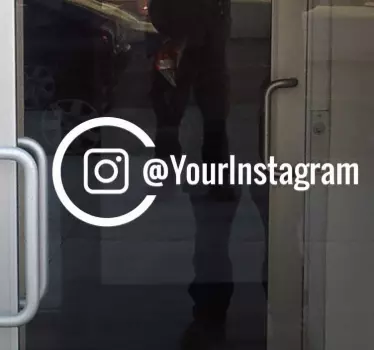 Prilagojena nalepka okna instagram - TenStickers