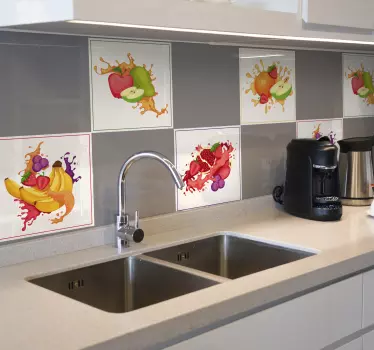Nalepka za plodove kolažne pločevine - TenStickers