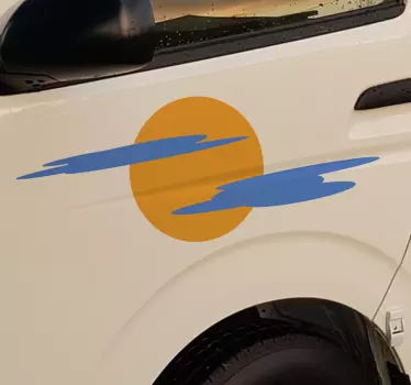 Nalepka za sonce in oblake - TenStickers
