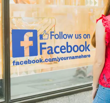 Sledite nam na facebook nalepki - TenStickers