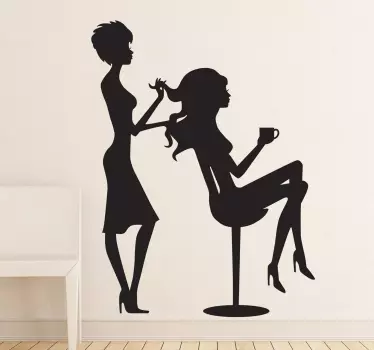 Frizerska stenska nalepka - TenStickers