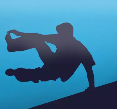 Nalepka parkour silhouette - TenStickers
