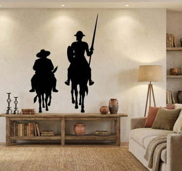 Nalepka don kihota in sancho - TenStickers