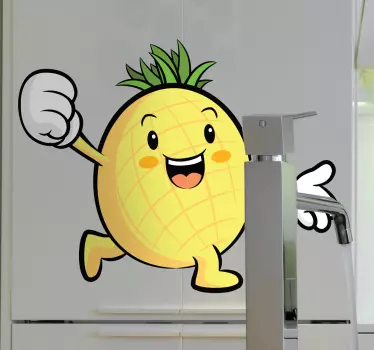 Ananasna dekorativna nalepka - TenStickers