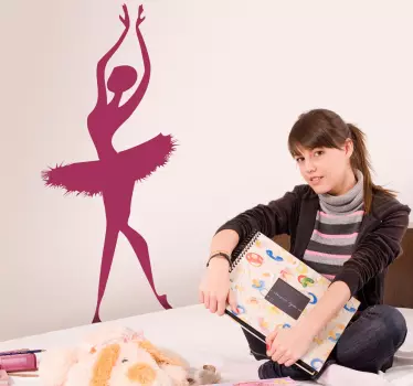 Balerina silhueta decal - TenStickers