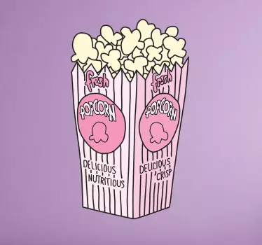 Barvna pop koruzna vrečka nalepka - TenStickers