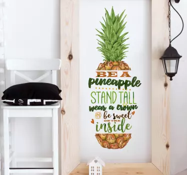 Biti nalepka za ananas na steni - TenStickers