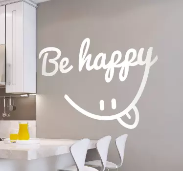 Biti vesel nasmeh nalepke - TenStickers