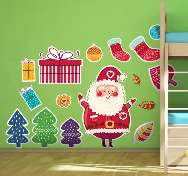 Božične dušne stenske nalepke - TenStickers