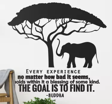Buddha fraza citat nalepka - TenStickers