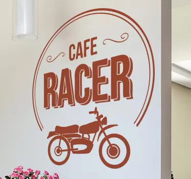 Cafe racer motocikel nalepka - TenStickers