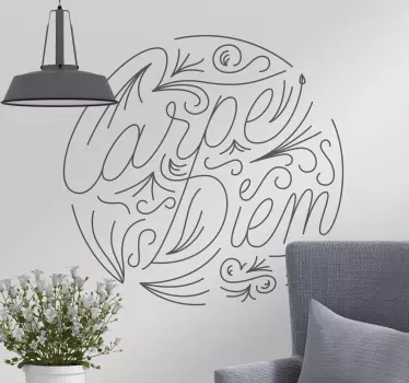 Nalepka z besedilom carpe diem - TenStickers
