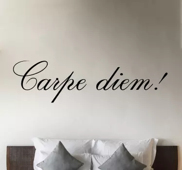 Carpe diem občutljive tanke nalepke za citate - TenStickers