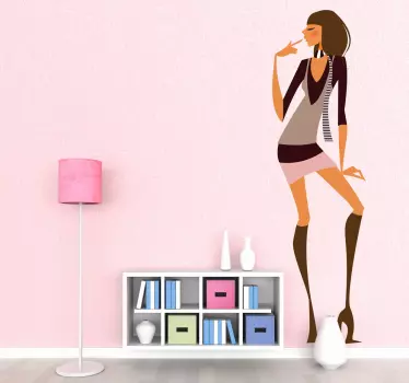 Chic female stance nalepka za živali - TenStickers