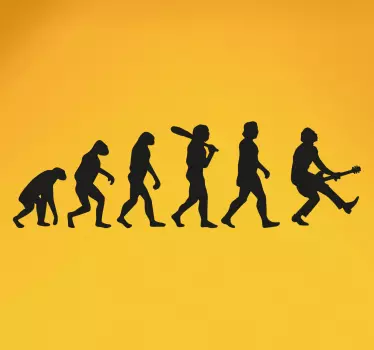 človeška evolucija stenske nalepke - TenStickers