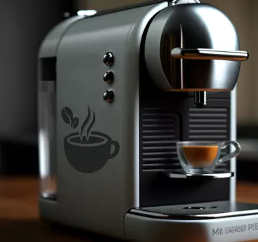 Coffee cup z nalepko živali - TenStickers