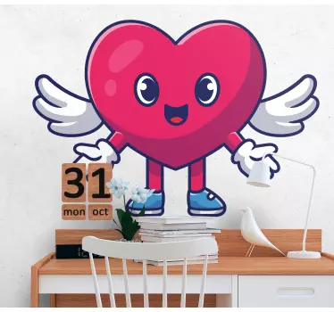 čudovita nalepka za tapeta angel emoji - TenStickers