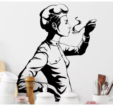 Culinary artist figure nalepka živali - TenStickers