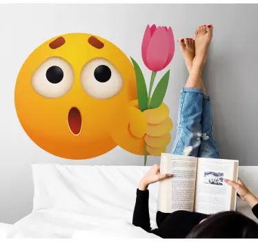 čustveni simboli, ki imajo nalepko za tapeta vrtnice - TenStickers