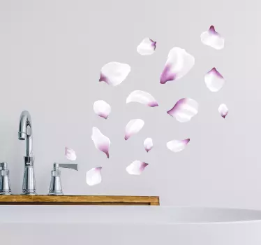 Cvetni listi okrasne stenske nalepke - TenStickers