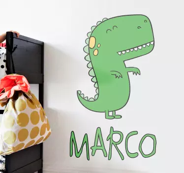 Dinozaver, prilagojen z nalepko z imenom - TenStickers