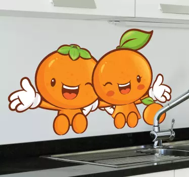 Dve srečni lepilni steni - TenStickers