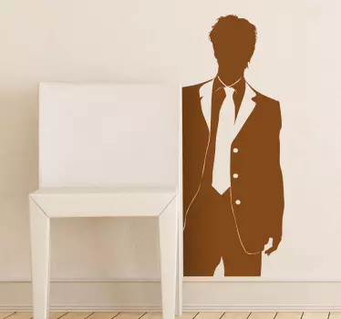 Elegantna silhueta obleke nalepka s silhueto - TenStickers