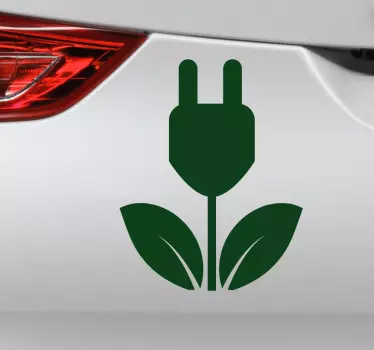 Električna in ekološka ikona nalepka za avtomobile - TenStickers