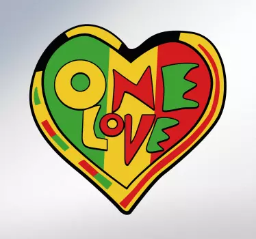 Ena ljubezenska nalepka za steno rasta - TenStickers