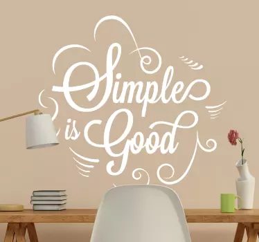 Enostavno je dobra motivacijska nalepka - TenStickers