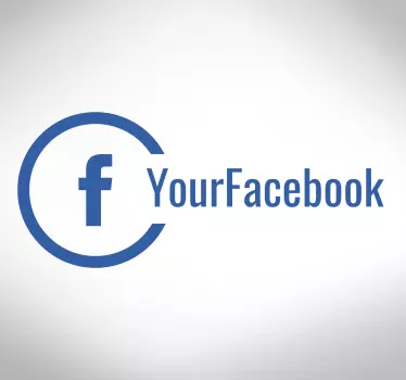 Facebook nalepka okna za podjetja - TenStickers