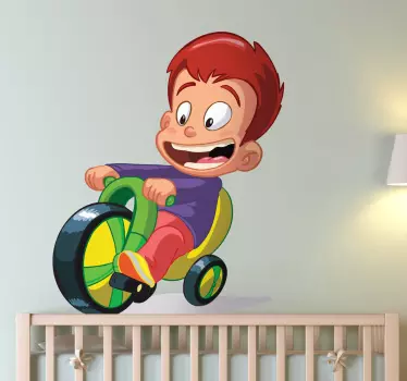 Fant z otroško nalepko za kolesarske igrače - TenStickers