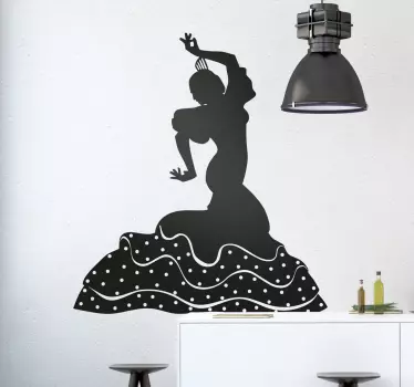 Flamenco tanz silhueta dnevna soba stenski dekor - TenStickers