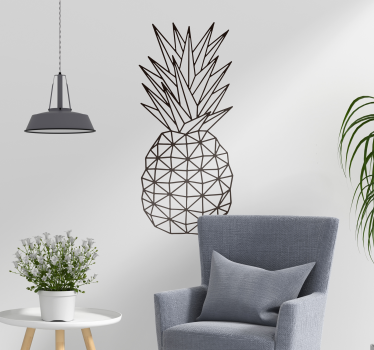 Geometrijska nalepka za stene iz ananasa - TenStickers