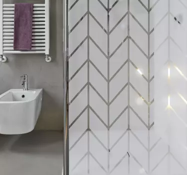 Geometrijska nalepka za tuširanje - TenStickers
