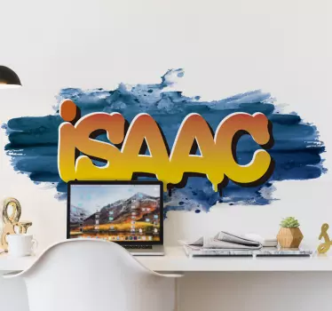 Grafiti ime akvarel urban decal - TenStickers