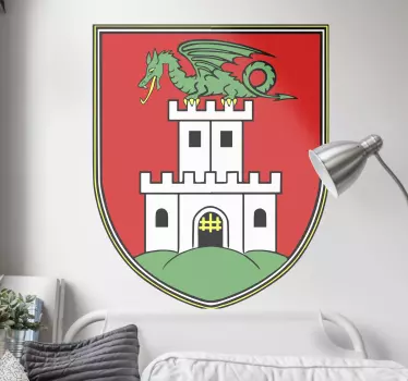 Grb ljubljana zastava decal - TenStickers