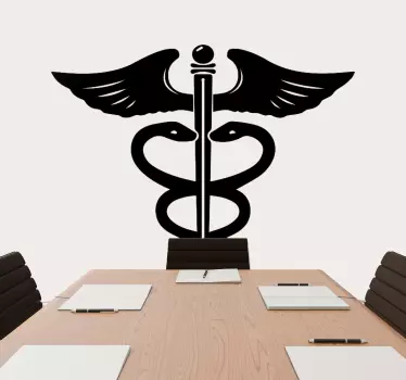 Grški medicinski simbol nalepka za steno zdravja - TenStickers