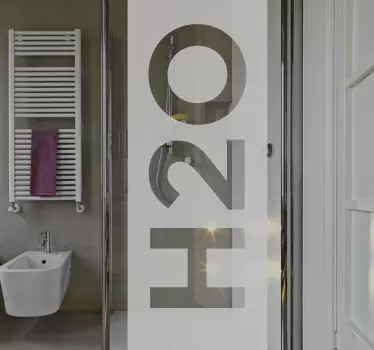 H2o dekorativni tuš nalepka - TenStickers