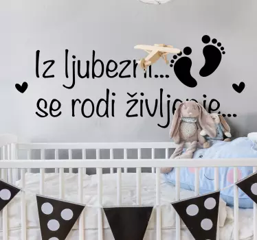 Iz ljubezni do otroške stenske nalepke - TenStickers