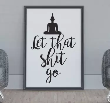 Joga fraza naj bo tisto sranje motivacijsko stensko nalepko - TenStickers