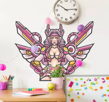 Junaška znanstvenofantastična figura nalepka živali - TenStickers