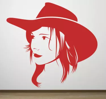 Nalepka za ljudi silhueta kavbojke - TenStickers